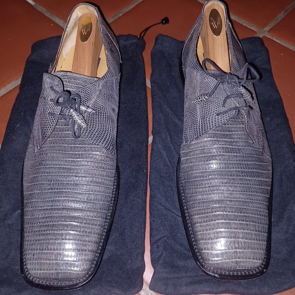Mezlan Platinum Genuine Lizard Men\'s Oxford Size 15 main image 5